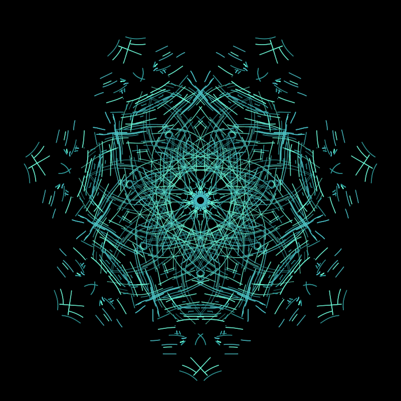 the thread in the pattern #83 static token preview