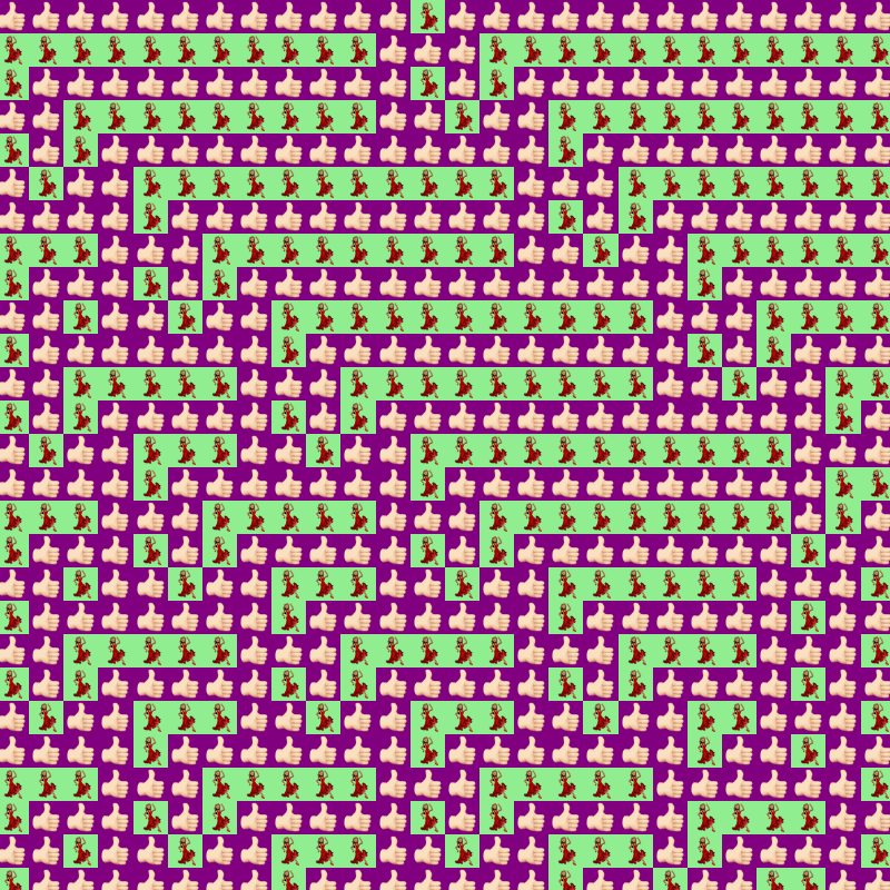 Elementary Cellular Emoji Automata #23 static token preview