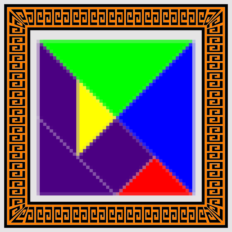 Tangram 00: The Square #2 static token preview
