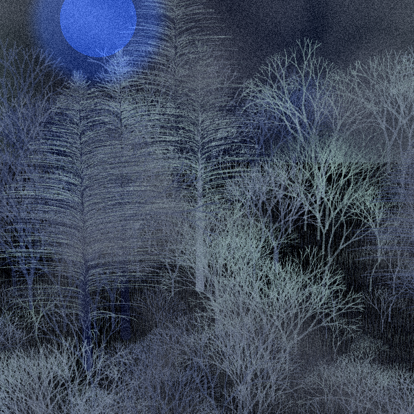Moonlit Native Bush #5 static token preview