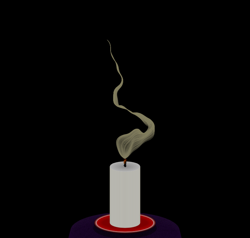 Candle in the Light Breeze #10 static token preview