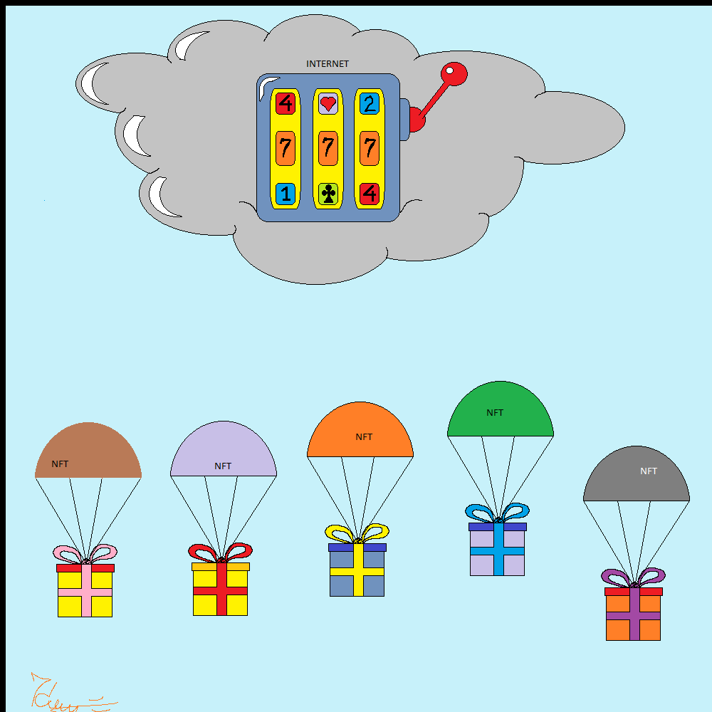 Rain of NFT airdrops #17 static token preview
