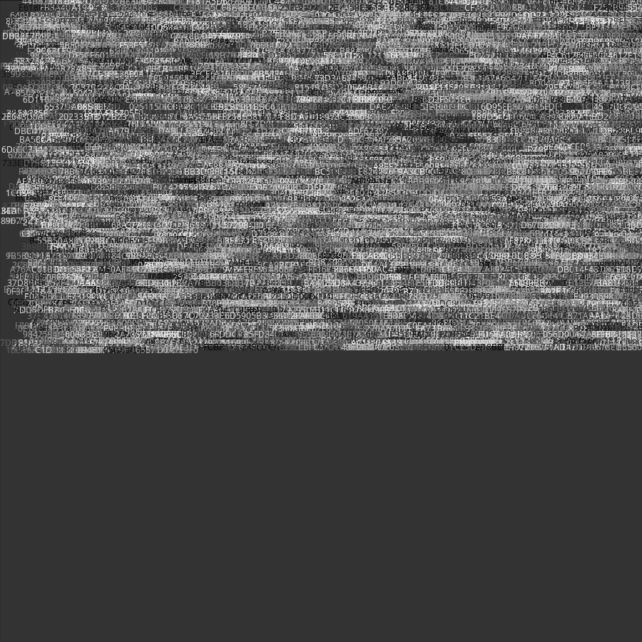 Painting by Random Hexadecimal Numbers #14 static token preview