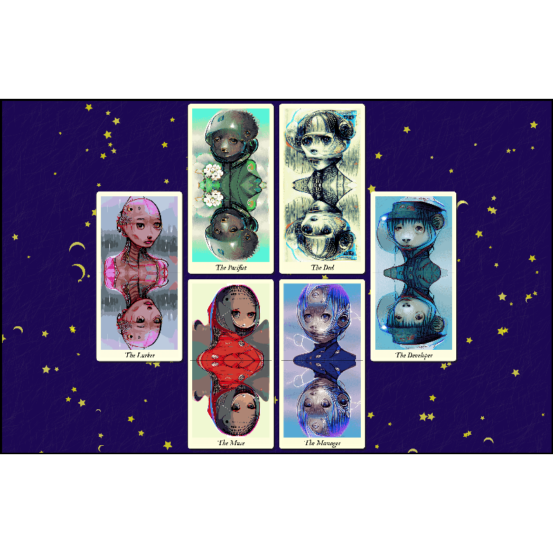 Reflexions - the fxhash tarot #3 static token preview