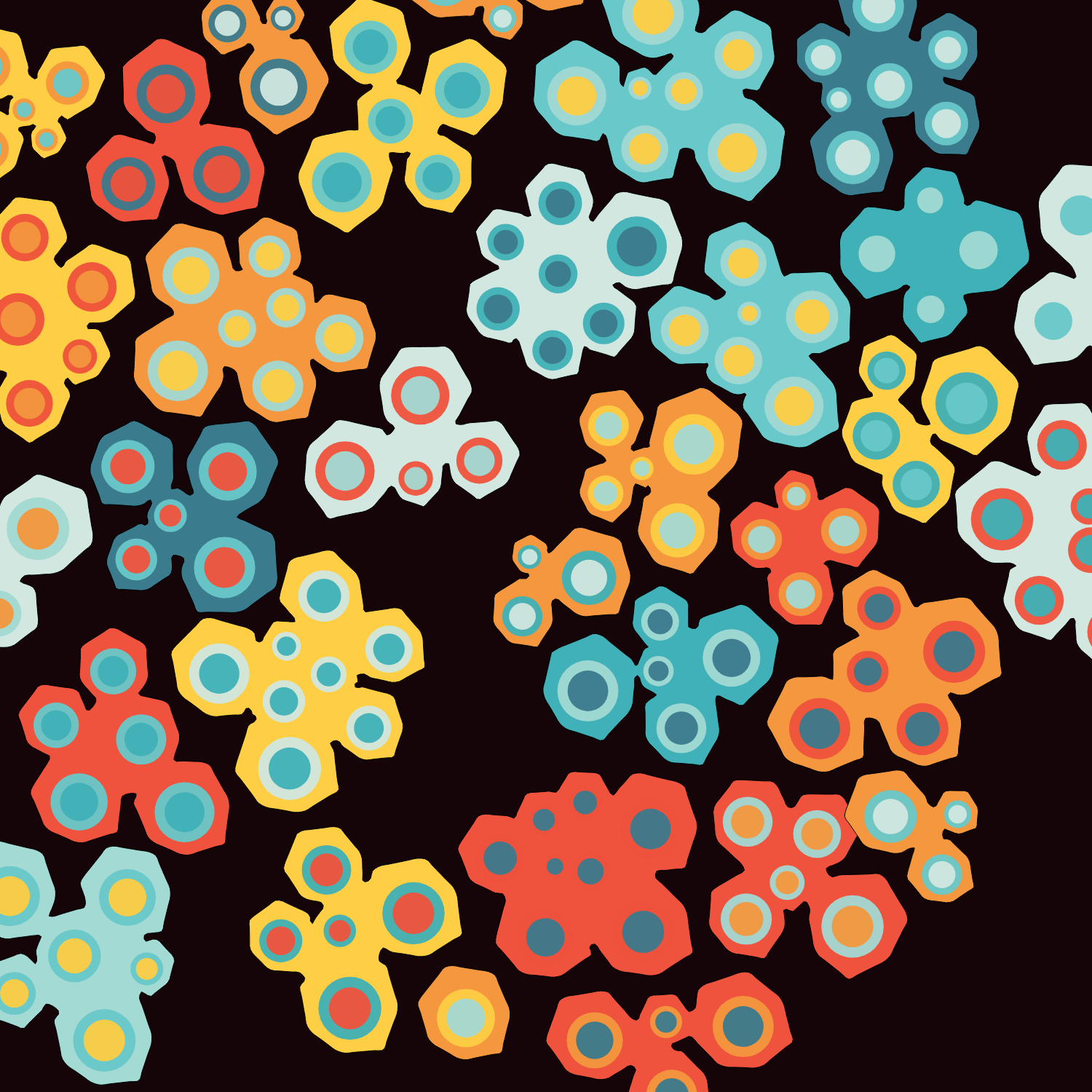 Geometric colorful shapes (Free edition) #21 static token preview