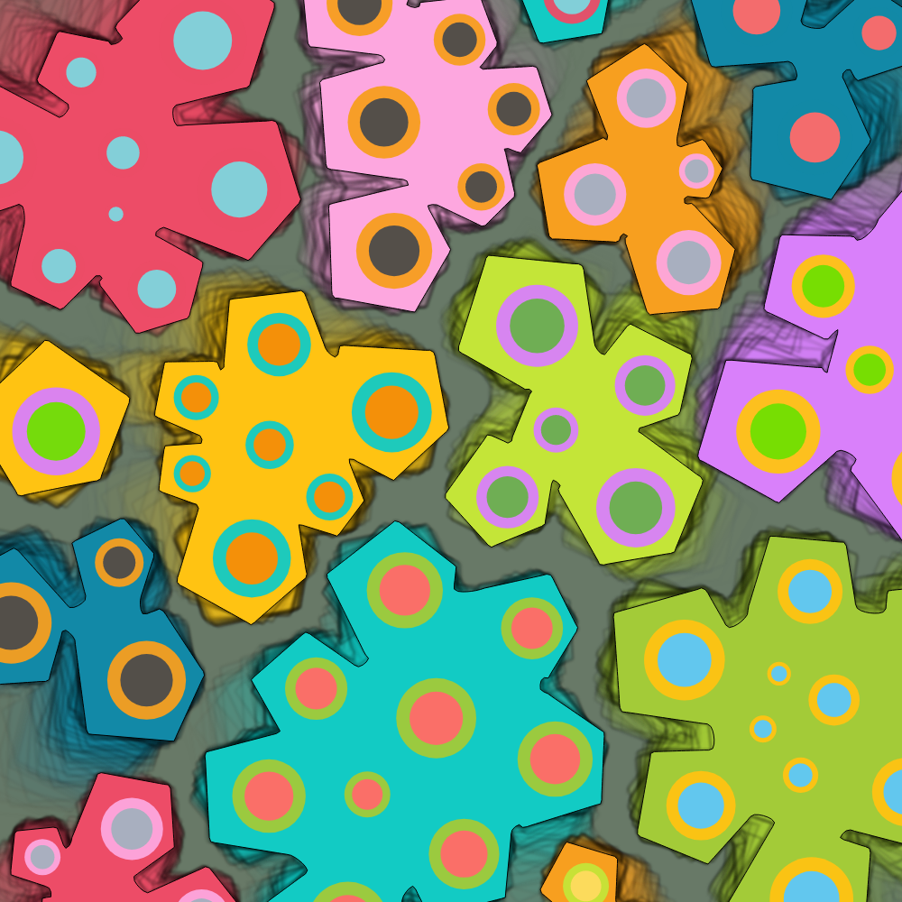 Colorful cartoon shapes(free edition) #7 static token preview