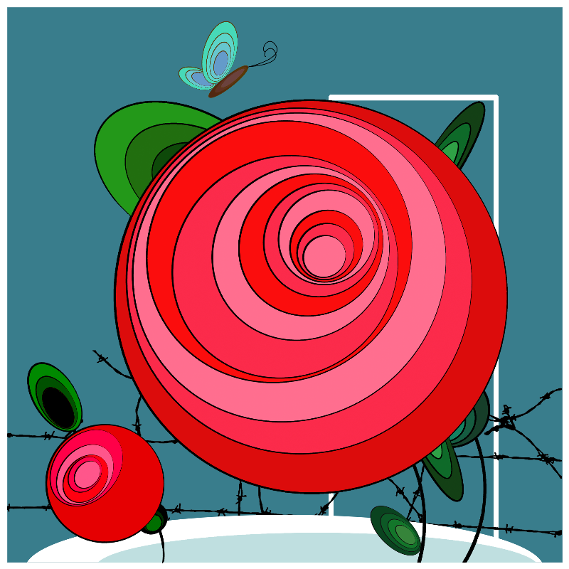 Butterfly & Roses #6 static token preview