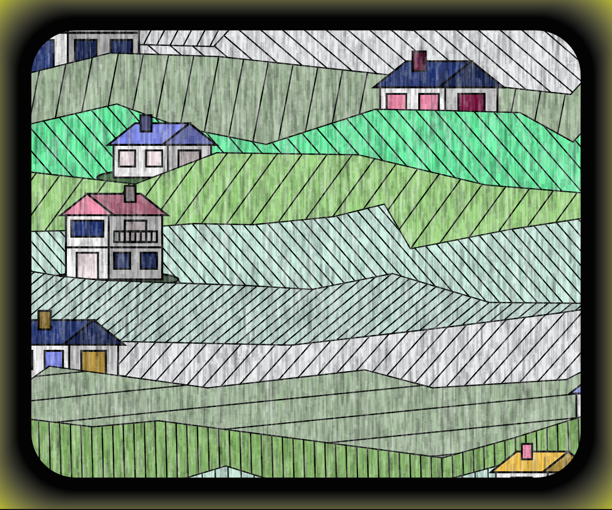 Rainy village #2 static token preview