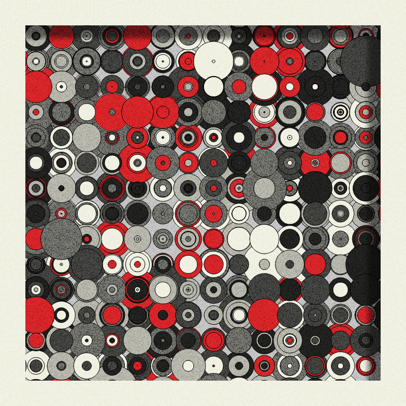 Red, Grey and Circles #2 static token preview