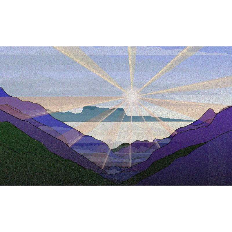 Sunrise over a Mountain Lake #2 static token preview