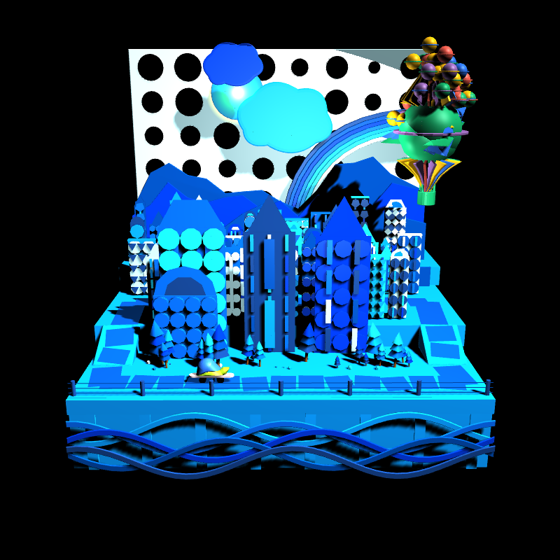 Paper Art 3D #1 static token preview