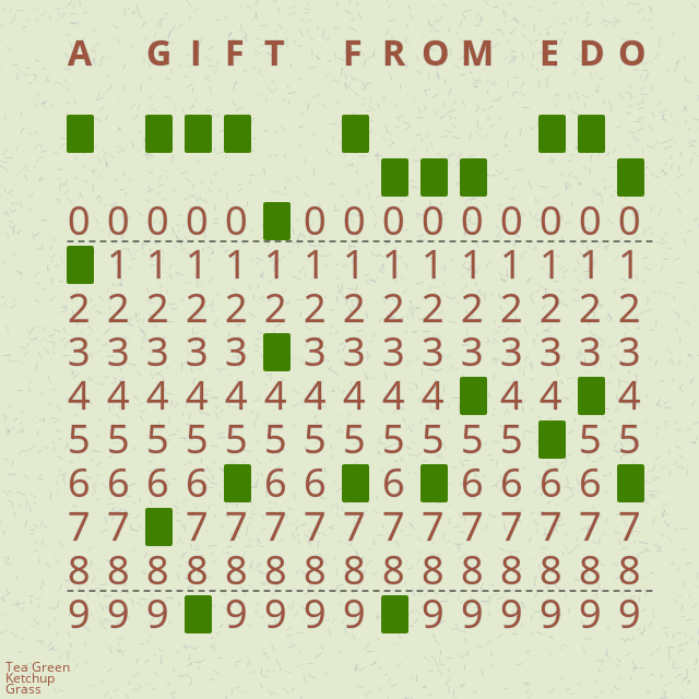 Punched Card Poetry #6 static token preview
