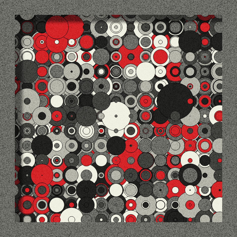 Red, Grey and Circles #5 static token preview