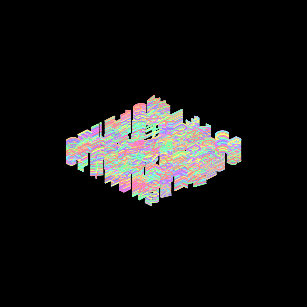 ISCII Rainbow Redux #11 static token preview