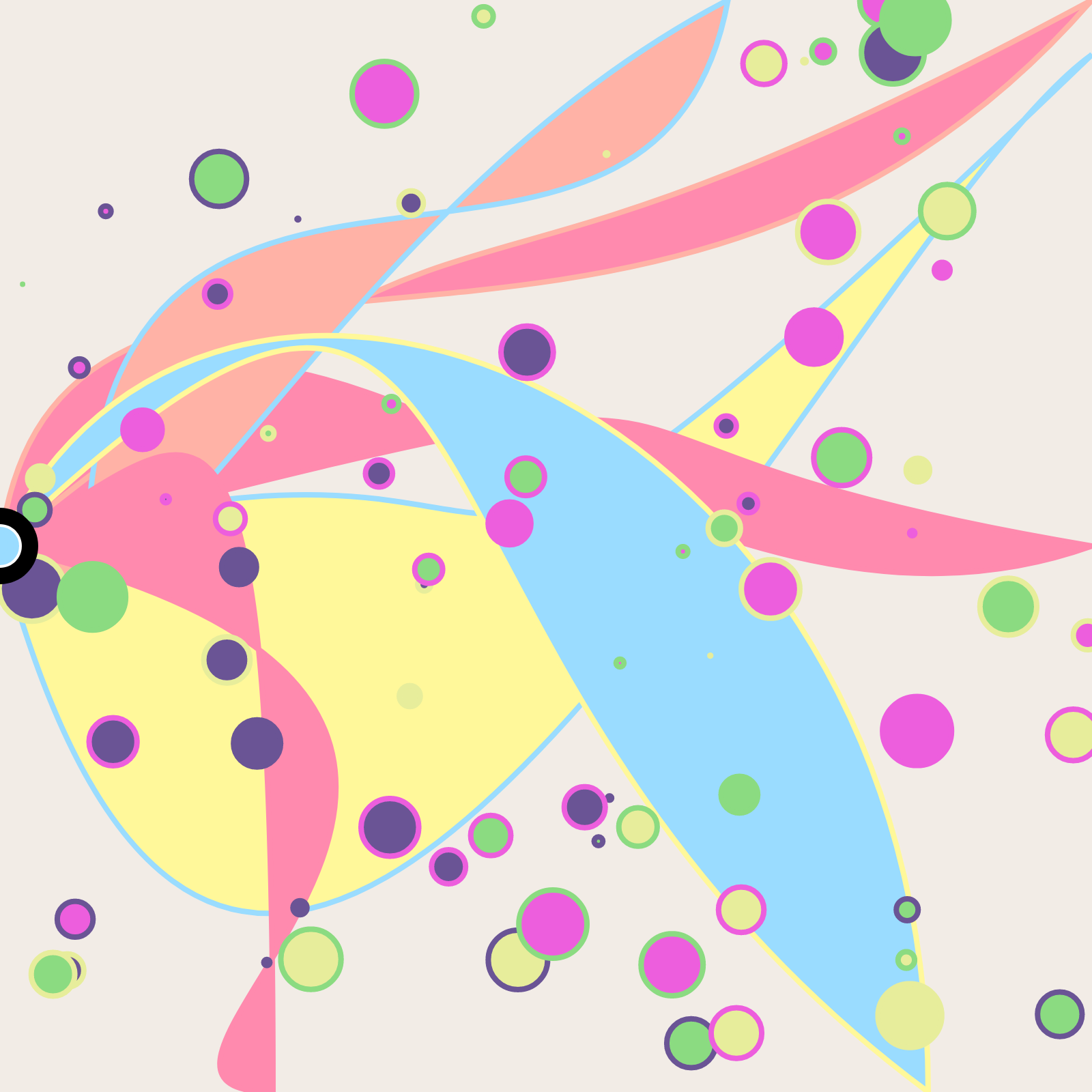 Bubbles in a Bezier Sea #9 static token preview