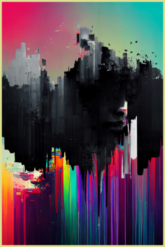 Glitched #21 static token preview