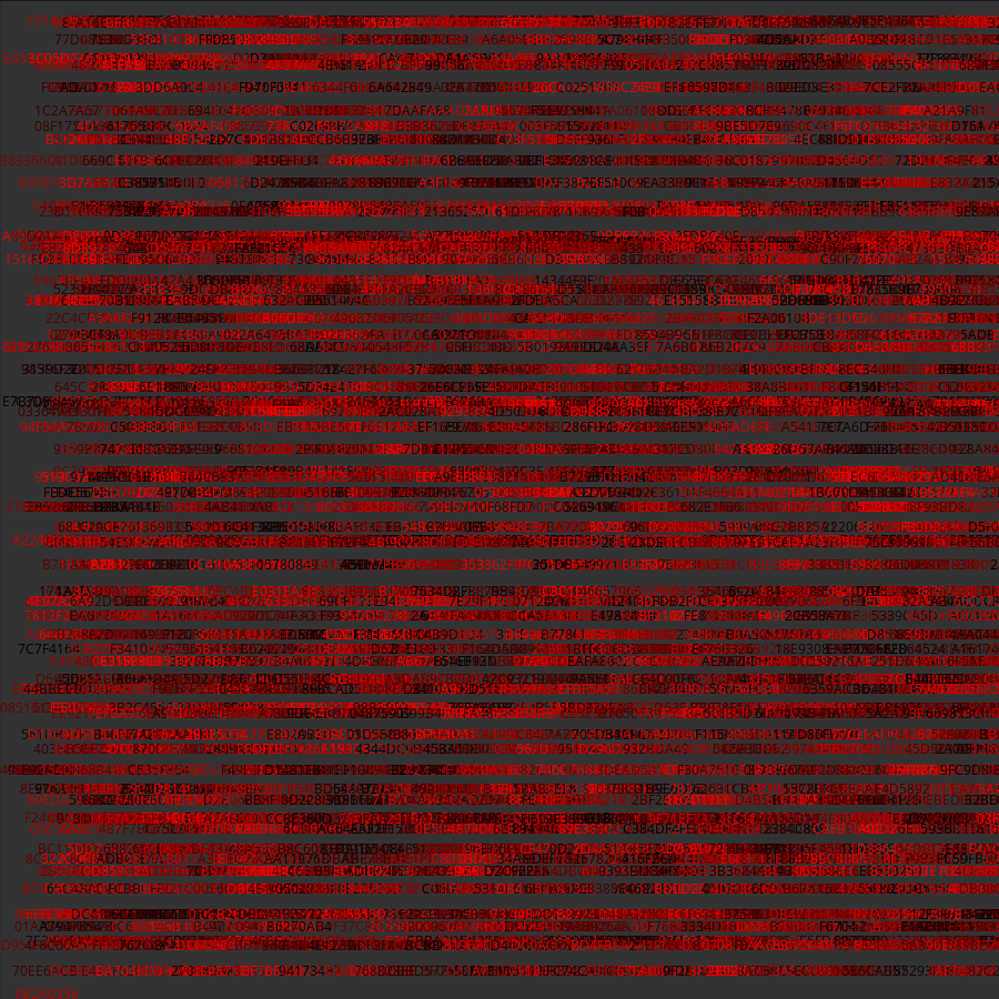Painting by Random Hexadecimal Numbers #17 static token preview
