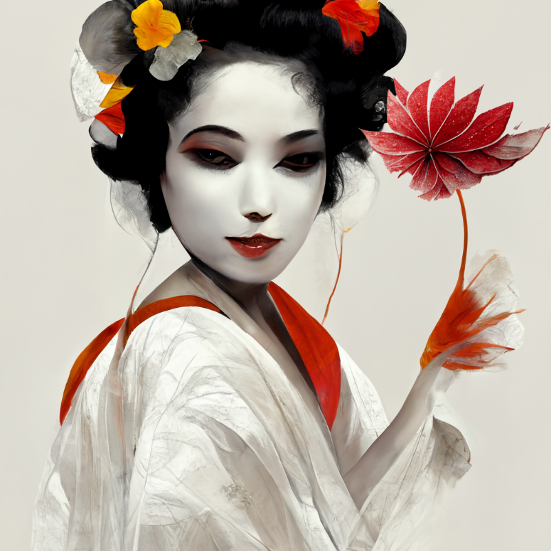 White Geisha #1 static token preview