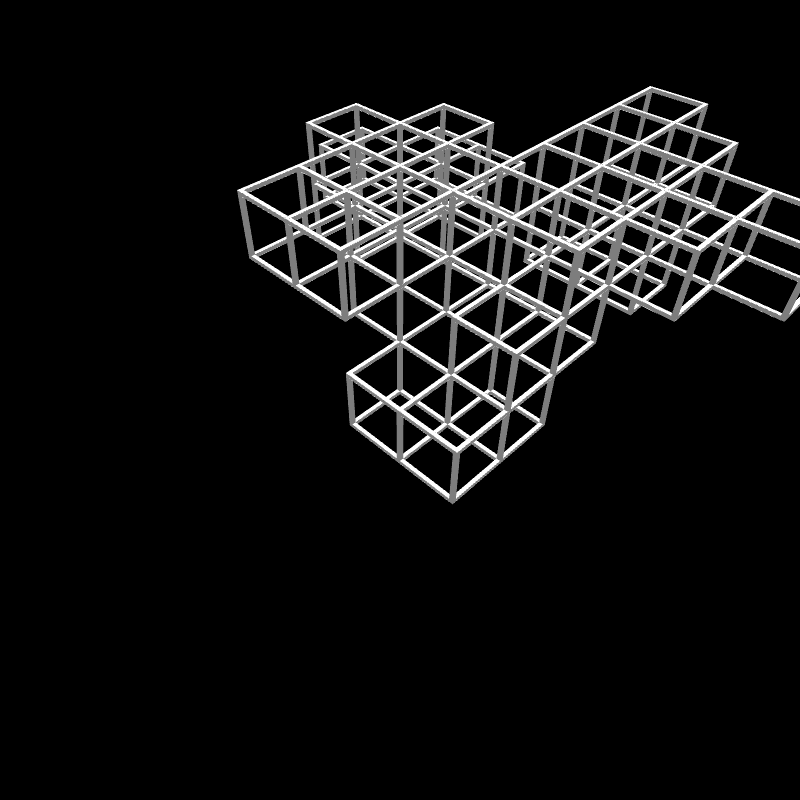 Genuary6: Drunken Modular Cubes #2 static token preview