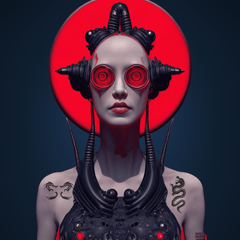 Cyber Girl #13 static token preview