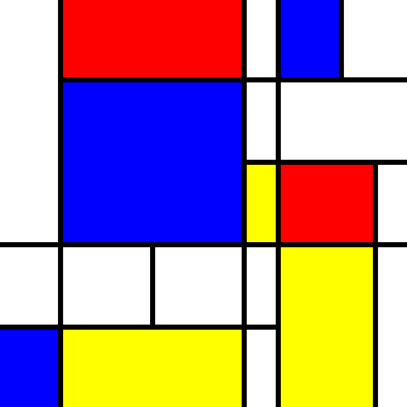 compositioninredblueandyellow.art, (NFT) #15 static token preview