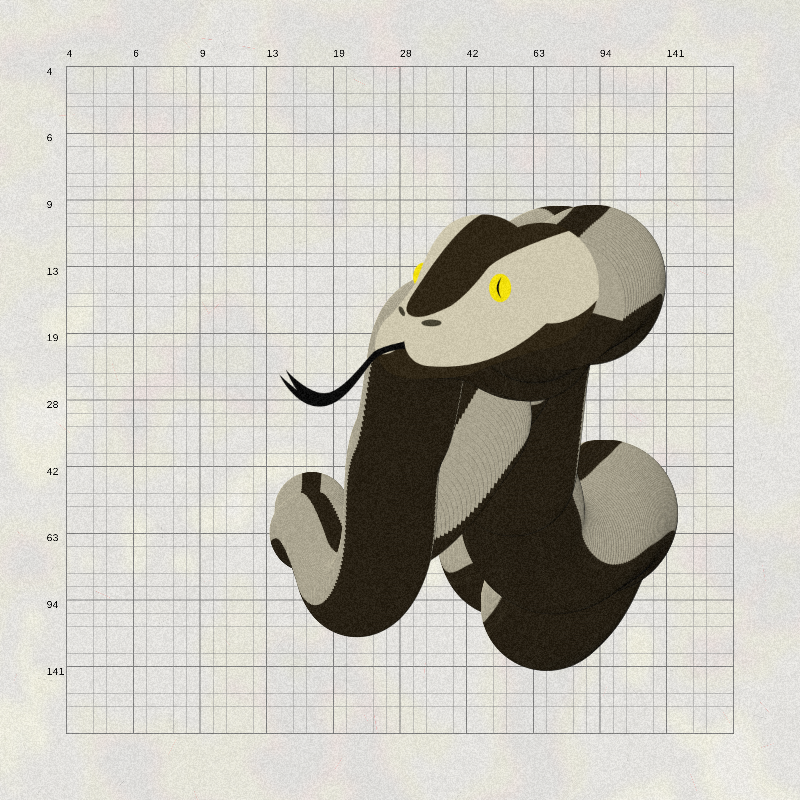 Nirdala snake #14 static token preview