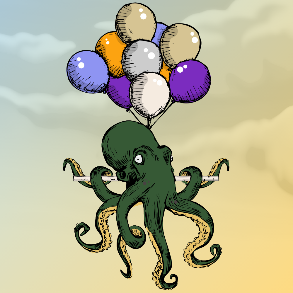 Flying Octupus #9 static token preview
