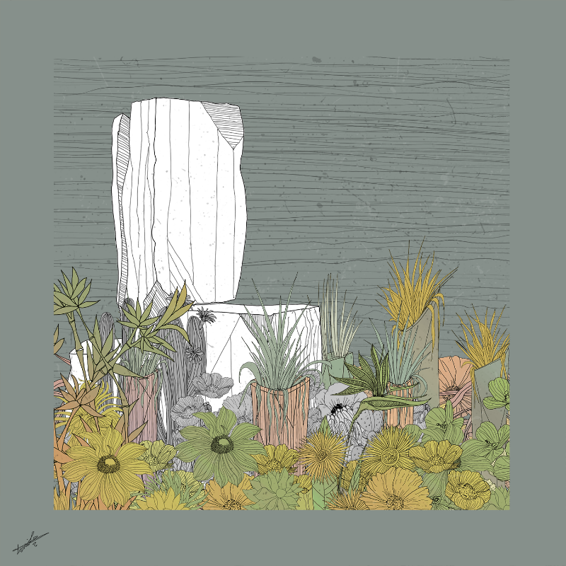Garden of Lines #Rocks_Blooms #25 static token preview