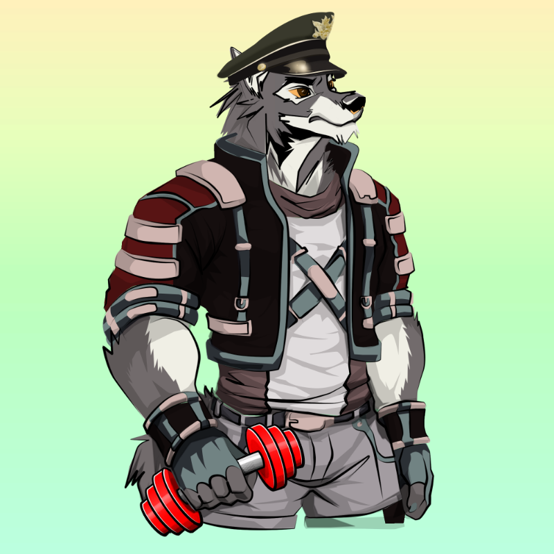 Wolf-soldier #4 static token preview