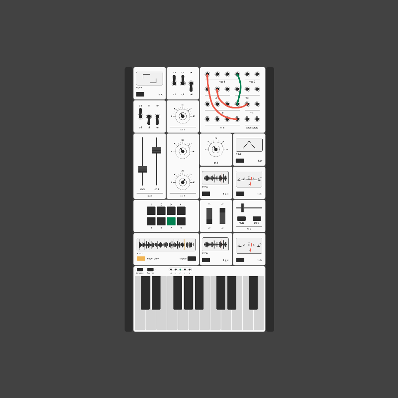 Modular synthesizer #10 static token preview