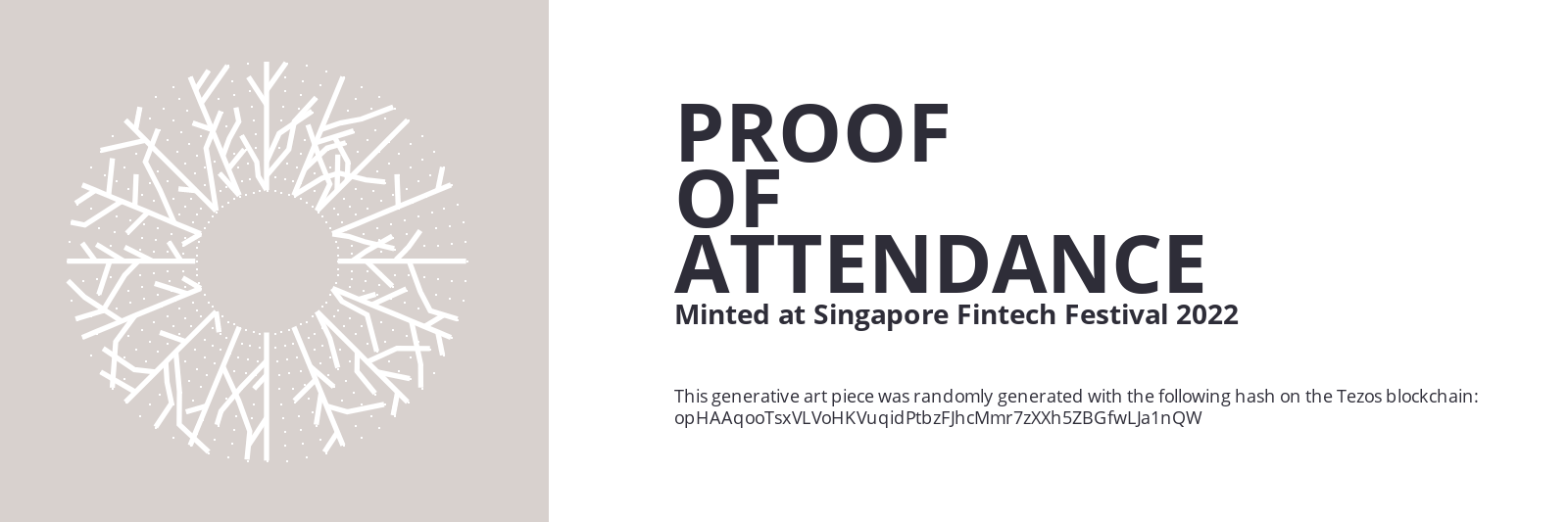 SFF2022 Proof of Attendance Token #1287 static token preview