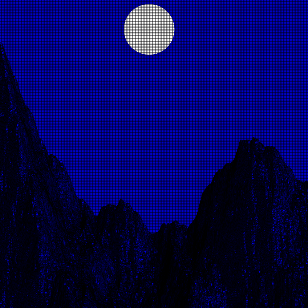 Classic generative landscape #109 static token preview