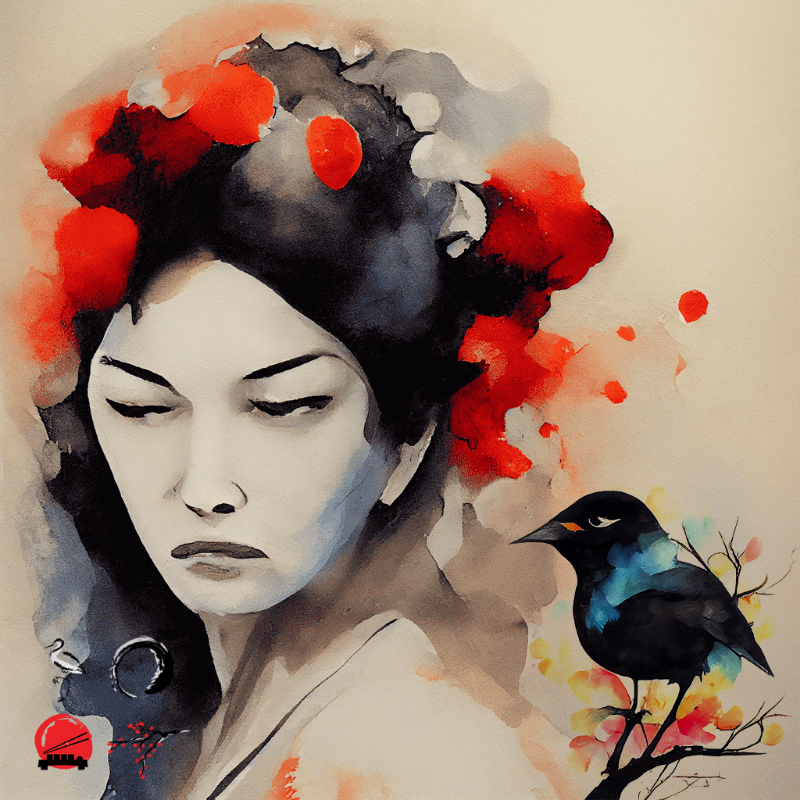 Geisha And Bird #2 static token preview