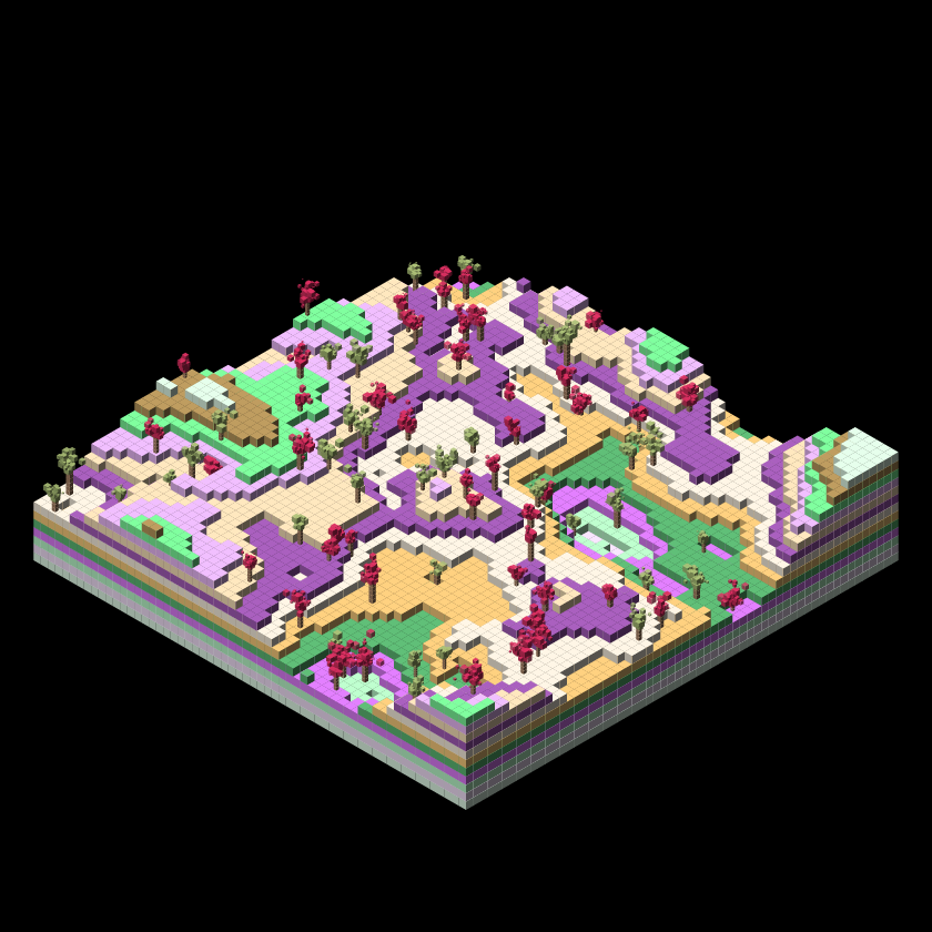 Pixel Topography #3 static token preview