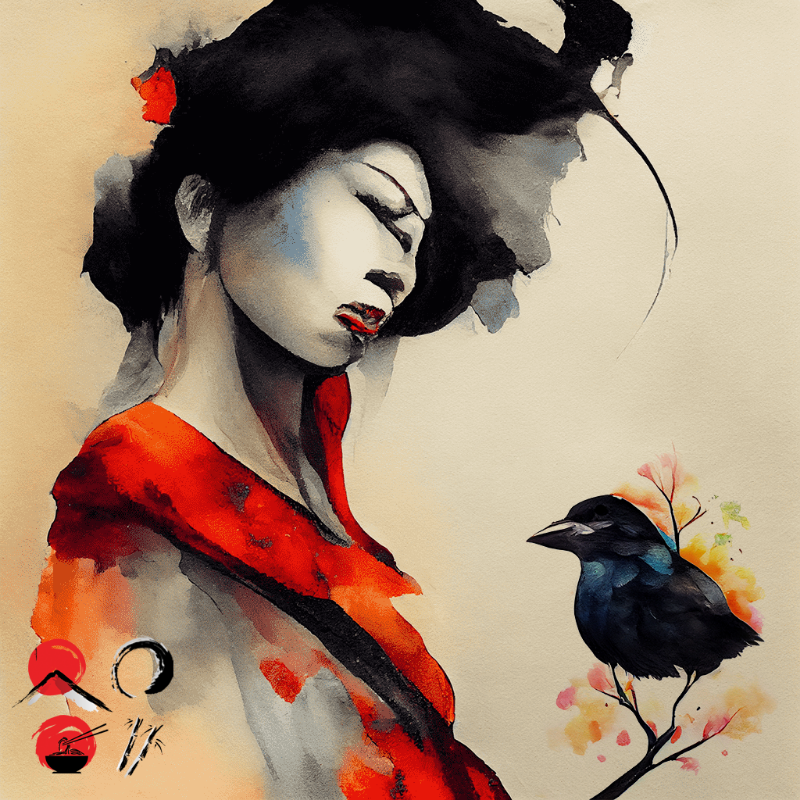 Geisha And Bird #6 static token preview