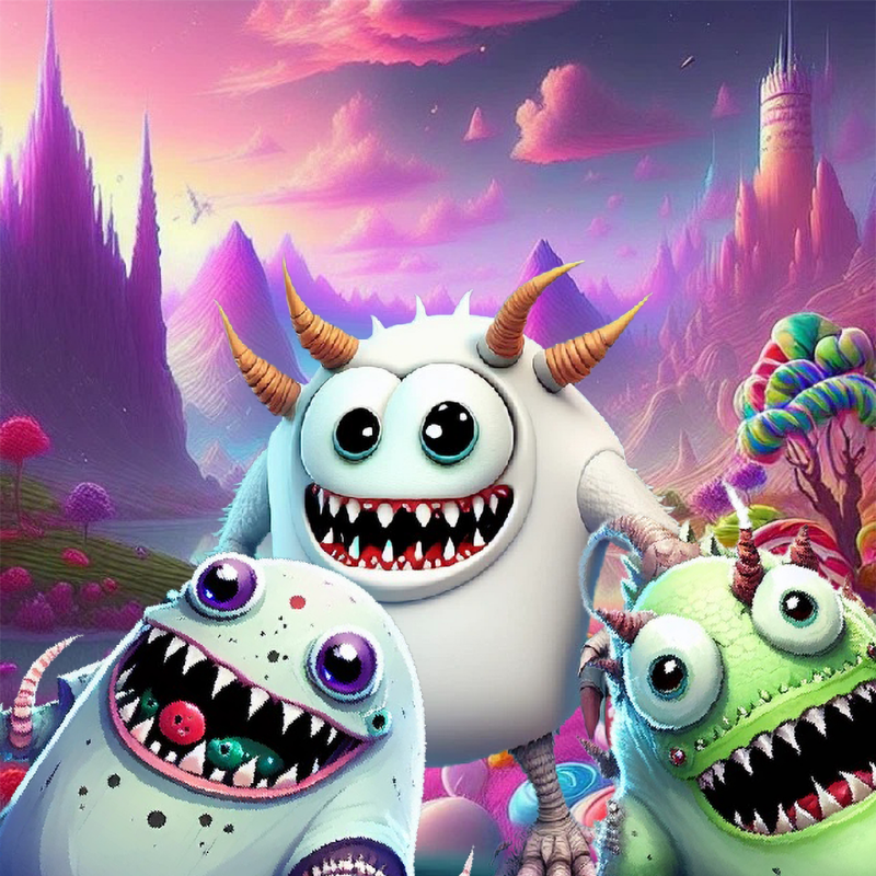 Candy Monsters #4 static token preview