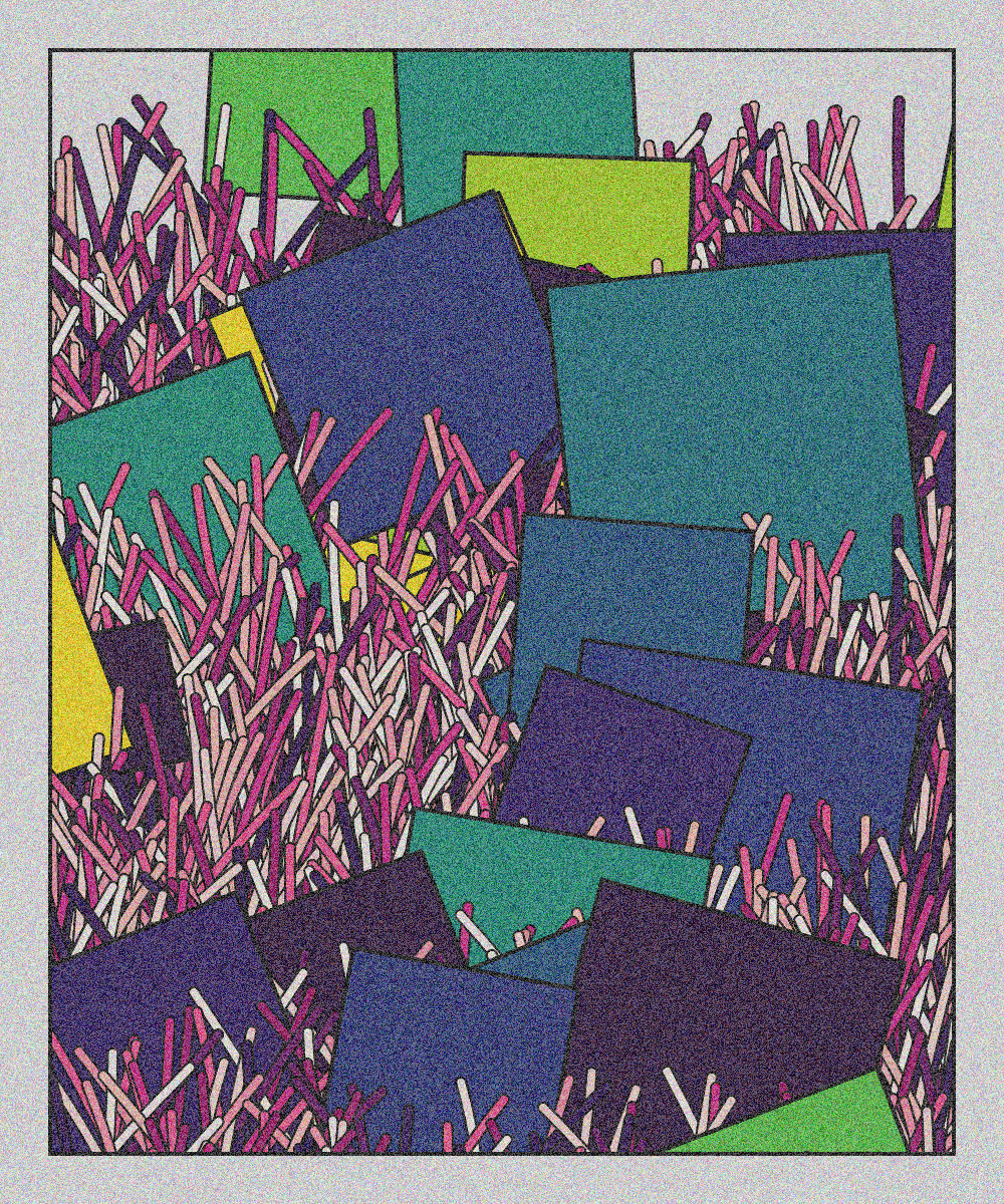 Paper salad with colored cardboard #13 static token preview