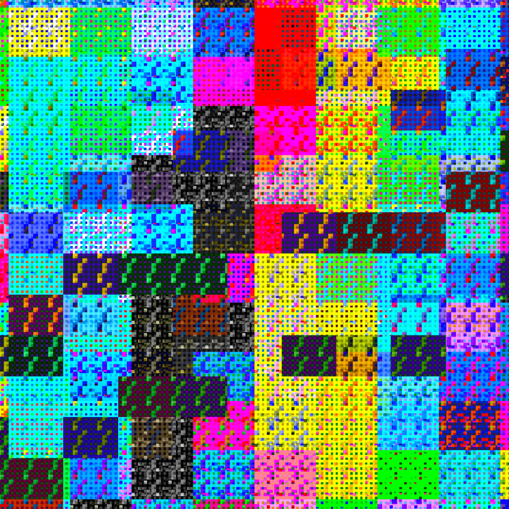 Multicolored Pixelated Field #4 static token preview