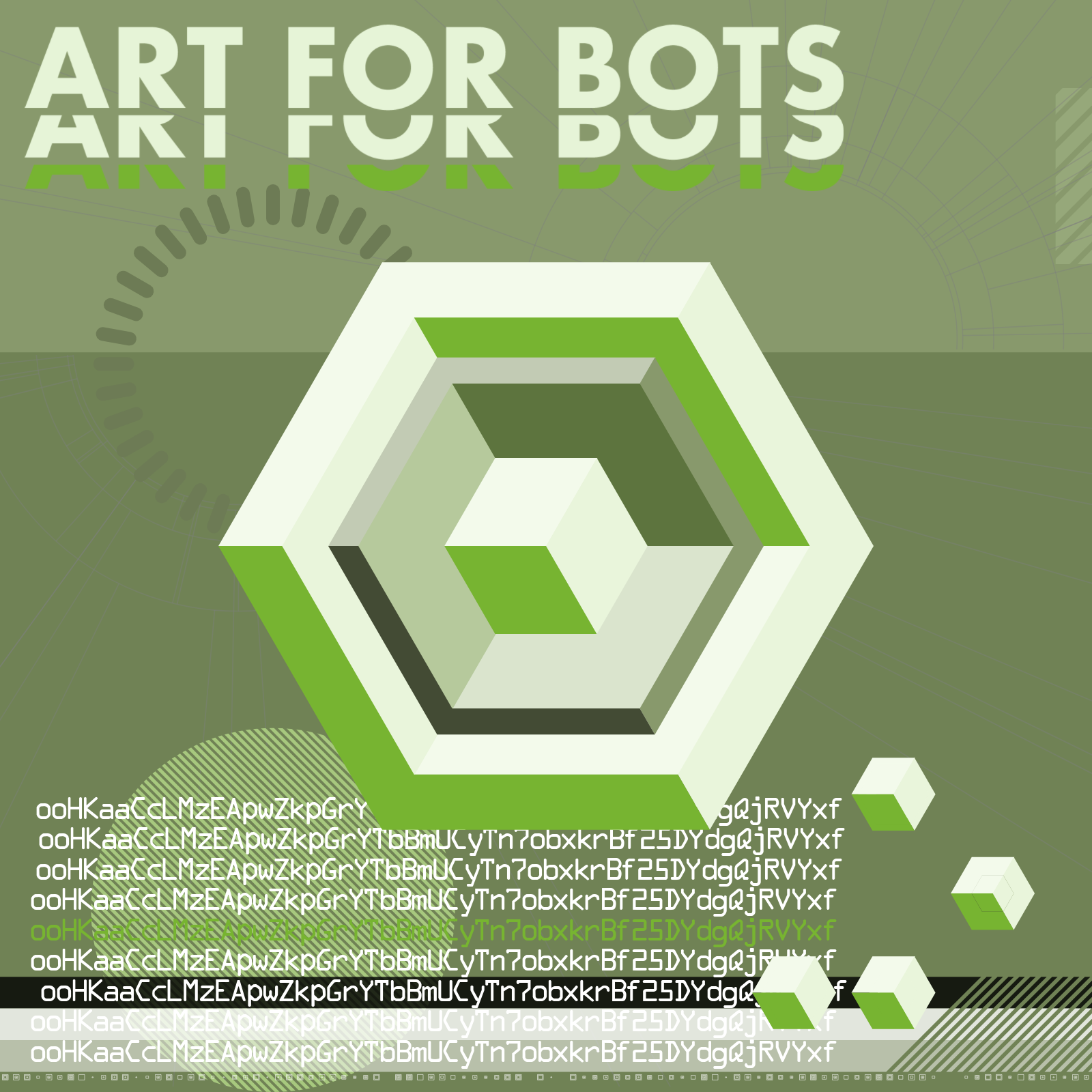 Hexagones - Art for Bots for Humans #11 static token preview