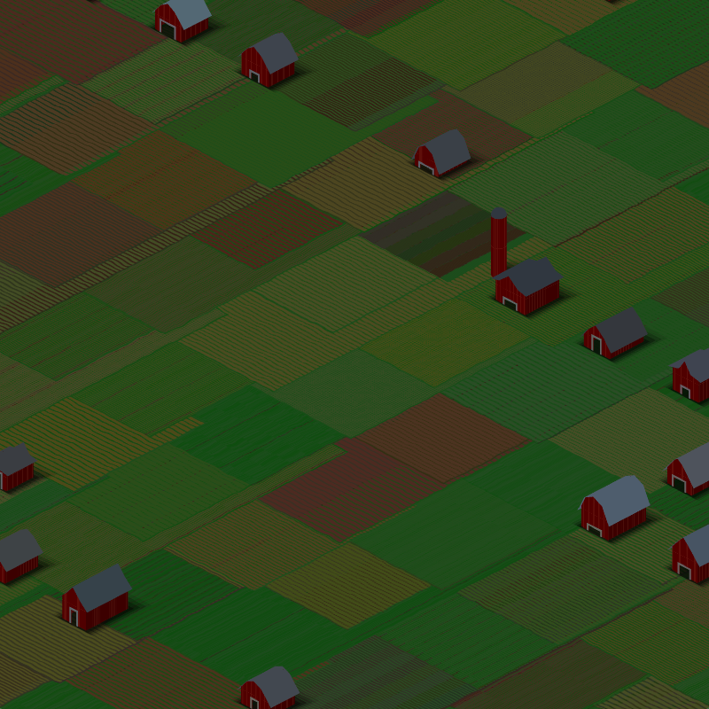 RED FARMS IN A QUIET COUNTY #24 static token preview