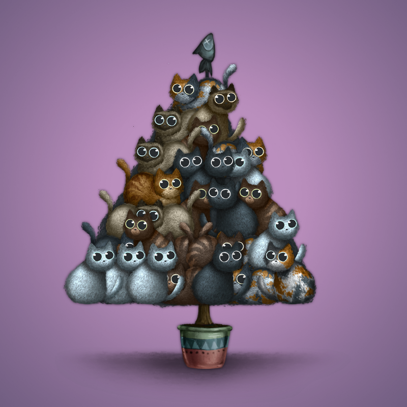 Fluffy Christmas Tree #12 static token preview