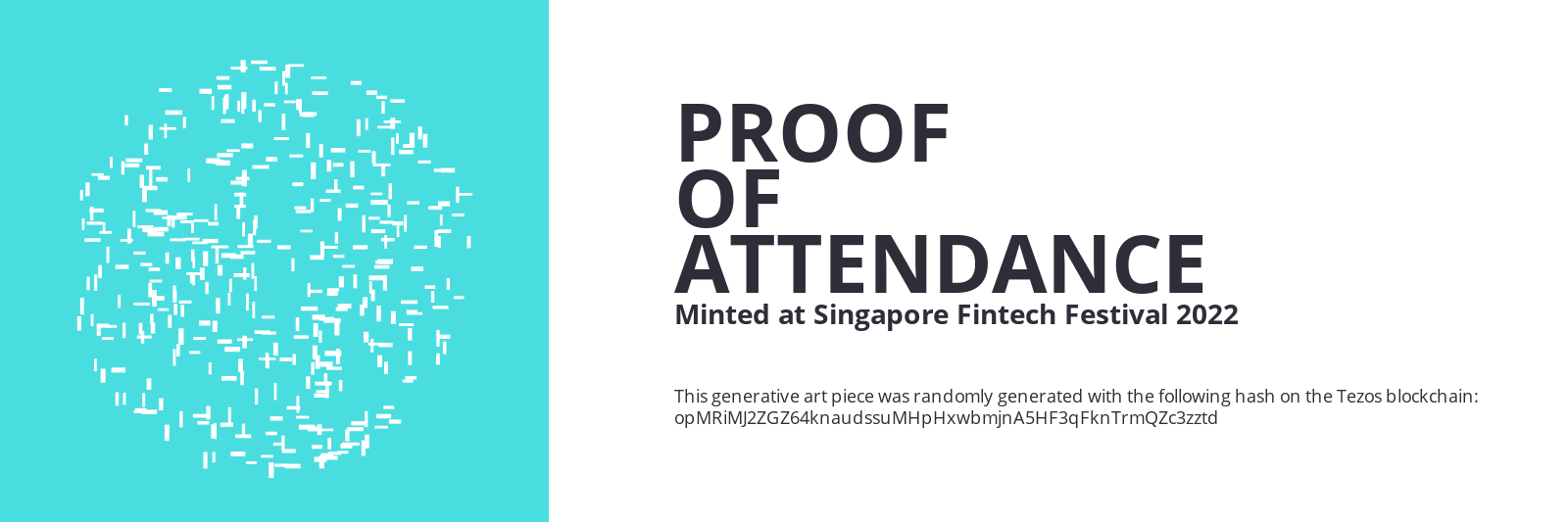 SFF2022 Proof of Attendance Token #1064 static token preview