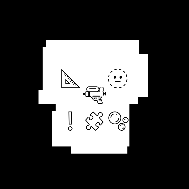 NotSkull(B&W) #21 static token preview