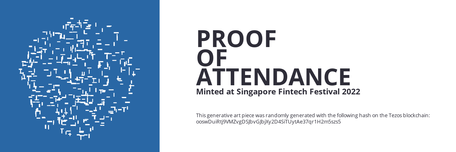 SFF2022 Proof of Attendance Token #155 static token preview