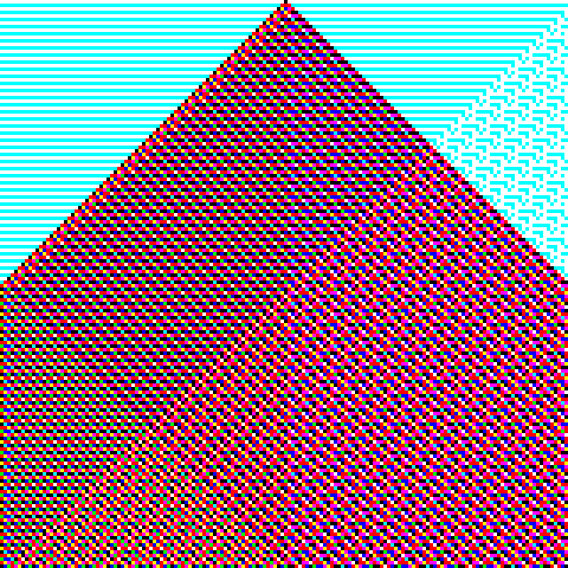 RGB Elementary Cellular Automaton #660 static token preview