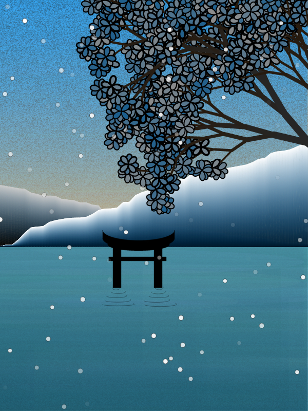 Winter morning in a village near Tokyo #11 static token preview