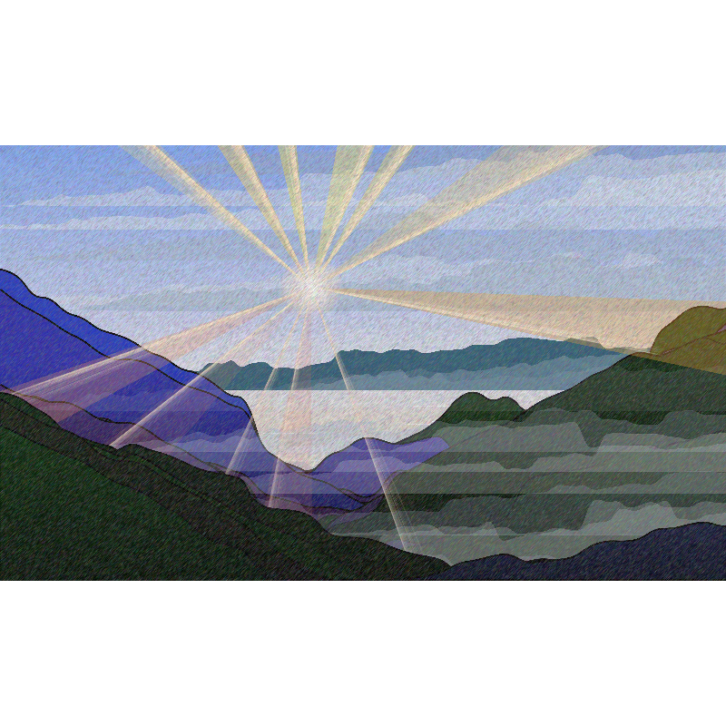 Sunrise over a Mountain Lake #20 static token preview
