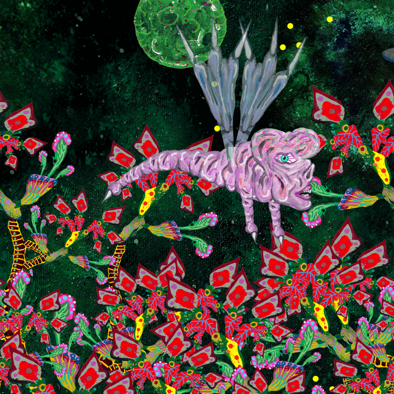 Fireflies and Flower Gardens #121 static token preview