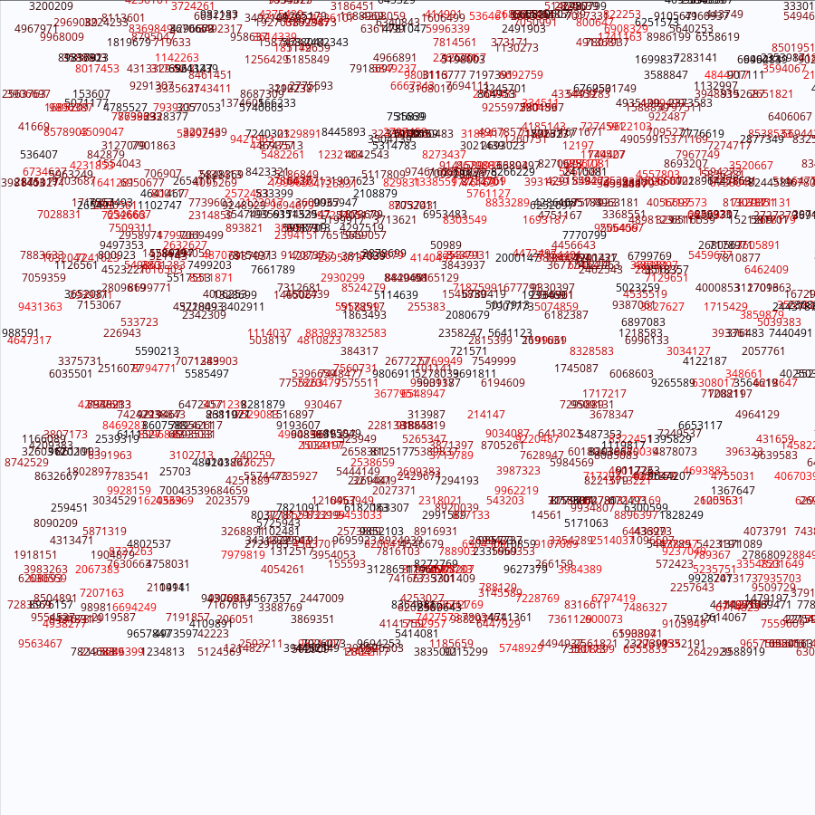 Painting by Random Prime Numbers #26 static token preview