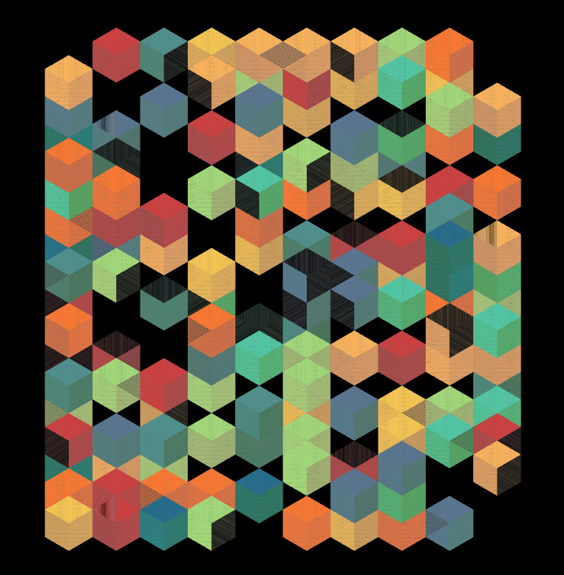 Stacked Cubes #1 static token preview